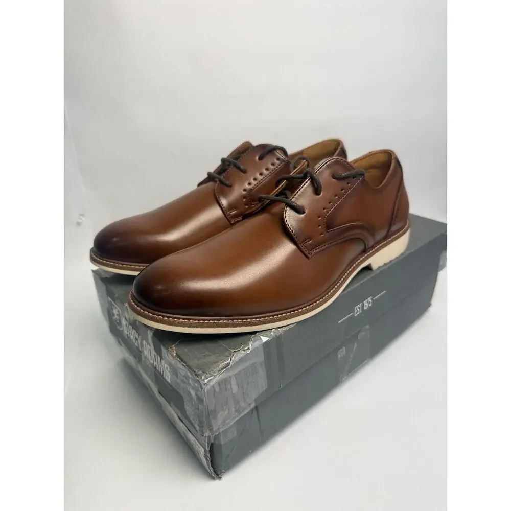 Stacy Adams Wescott Boys Oxford Dress Shoes Cognac US Size 5M New